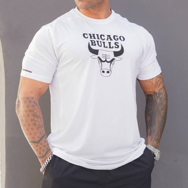 تیشرت ورزشی مردانه طرح شیکاگو بولز