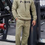 ست ورزشی مردانه هودی و شلوار دورس 3 نخ پاریس