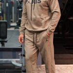 ست ورزشی مردانه هودی و شلوار دورس 3 نخ پاریس