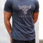 تیشرت مردانه آستین کوتاه سوزنی راک charged