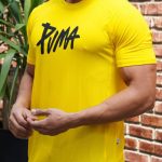 تیشرت مردانه آستین کوتاه سوزنی پوما