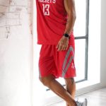 ست شلوارک و رکابی بسکتبالی لیکرز اورجینال