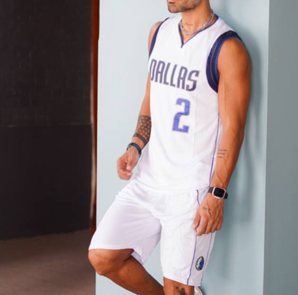 ست شلوارک و رکابی بسکتبالی لیکرز اورجینال