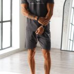 ست ورزشی تیشرت و شلوارک مردانه سوزنی پورش دیور