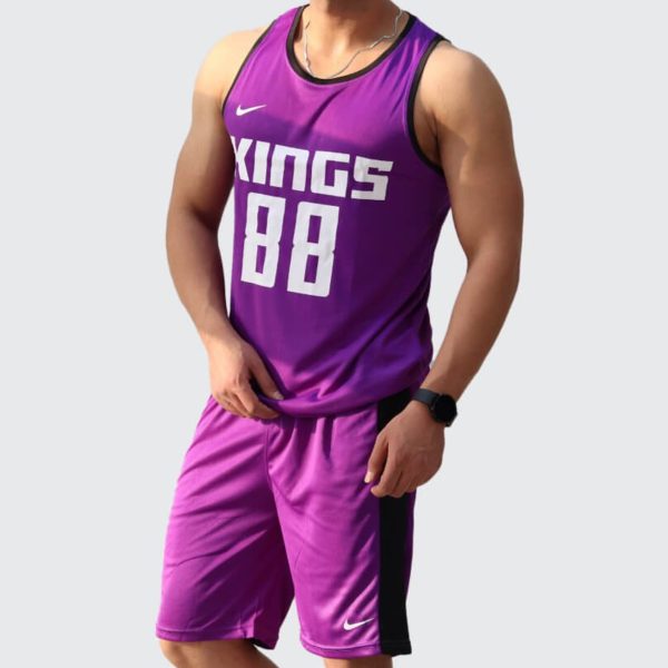 ست رکابی و شلوارک ورزشی بسکتبالی مردانه کینگ