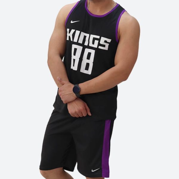 ست رکابی و شلوارک ورزشی بسکتبالی مردانه کینگ