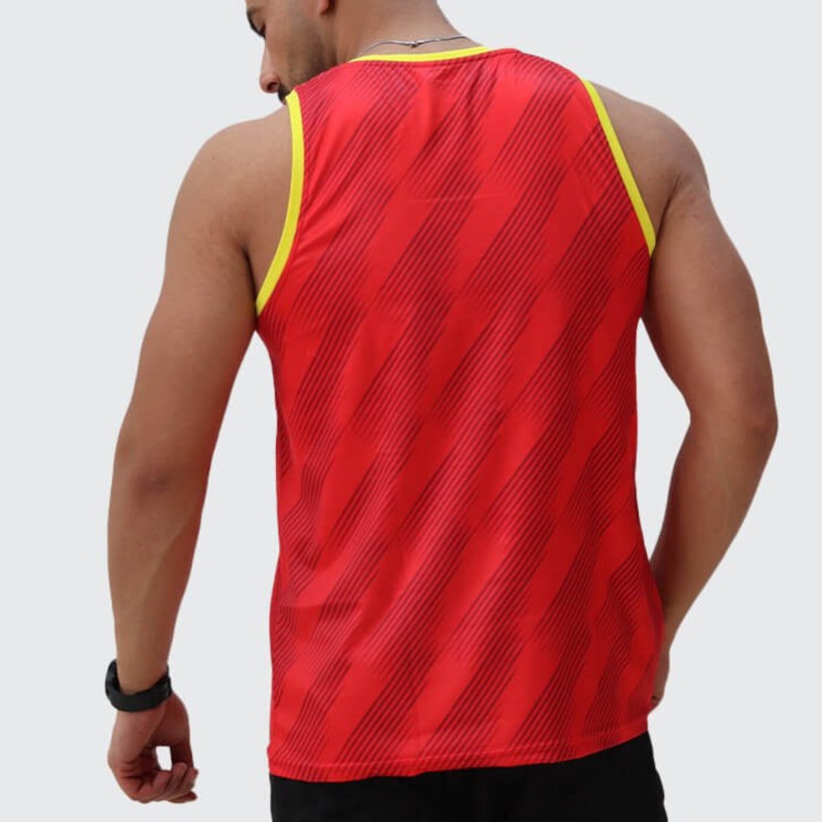 تاپ ورزشی مردانه حلقه ای فوتبالی فلامنت سوزنی سابلی