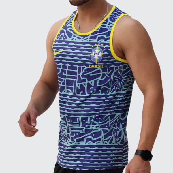 تاپ ورزشی مردانه حلقه ای فوتبالی فلامنت سوزنی سابلی