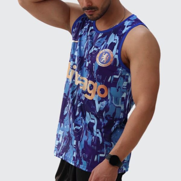 تاپ ورزشی مردانه حلقه ای فوتبالی فلامنت سوزنی سابلی