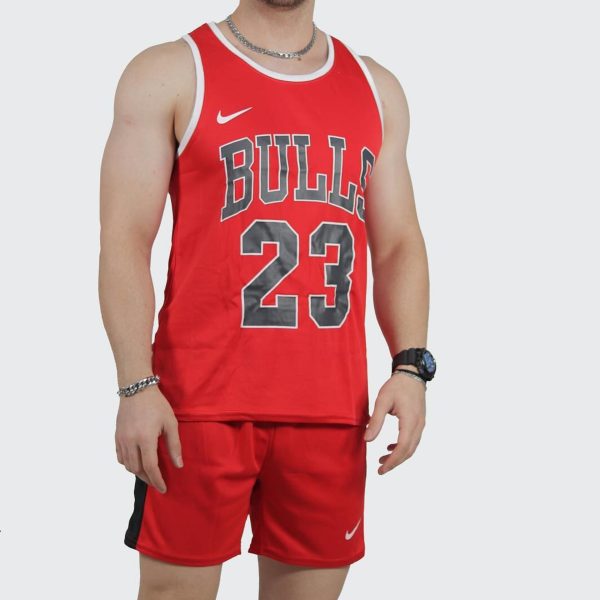 ست تاپ شلوارک بسکتبالی مردانه نایک طرح بالز