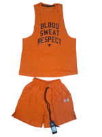 ست ورزشی مردانه شلوارک و رکابی حلقه ای دورس پنبه