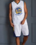 ست شلوارک و رکابی بسکتبالی گلدن استیت اورجینال