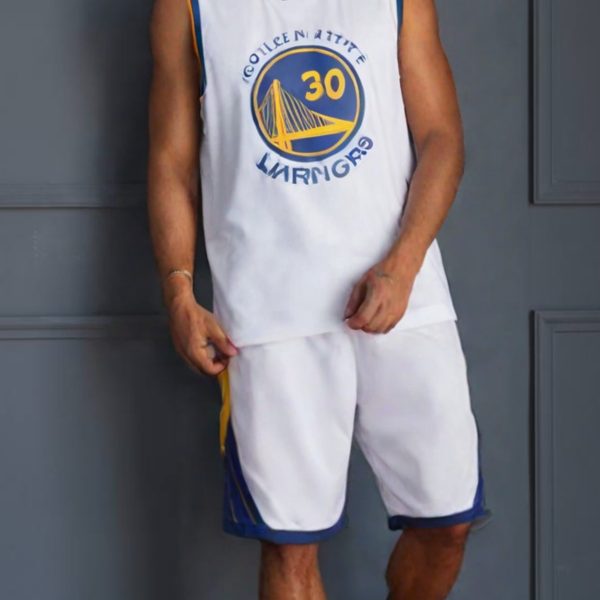 ست شلوارک و رکابی بسکتبالی گلدن استیت اورجینال