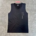 تاپ مردانه ورزشی حلقه‌ای مدل Jordan – جنس ریون فلامنت مشکی