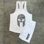 ست ورزشی مردانه رکابی قهرمانی و شلوارک گلادیاتور