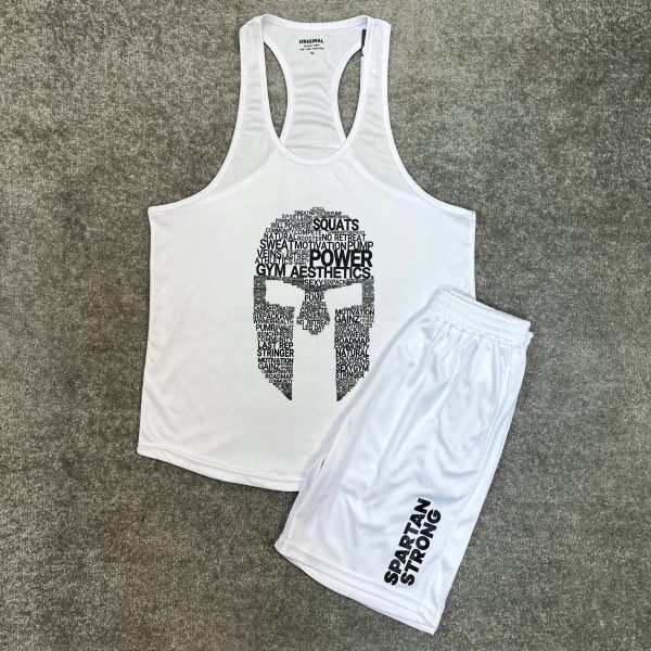 ست ورزشی مردانه رکابی قهرمانی و شلوارک گلادیاتور