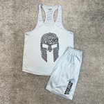 ست ورزشی مردانه رکابی قهرمانی و شلوارک گلادیاتور