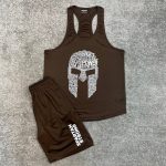 ست ورزشی مردانه رکابی قهرمانی و شلوارک گلادیاتور