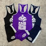 ست ورزشی مردانه رکابی بند نازک و شلوارک PAIN