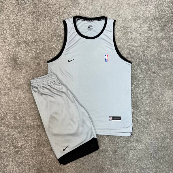 ست ورزشی مردانه رکابی و شلوارک بسکتبالی کندویی نایک