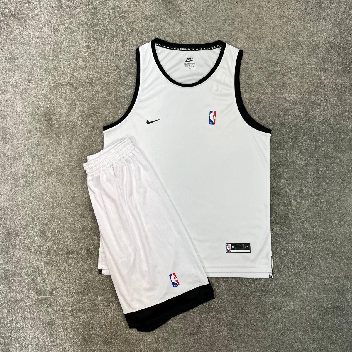 ست ورزشی مردانه رکابی و شلوارک بسکتبالی کندویی نایک