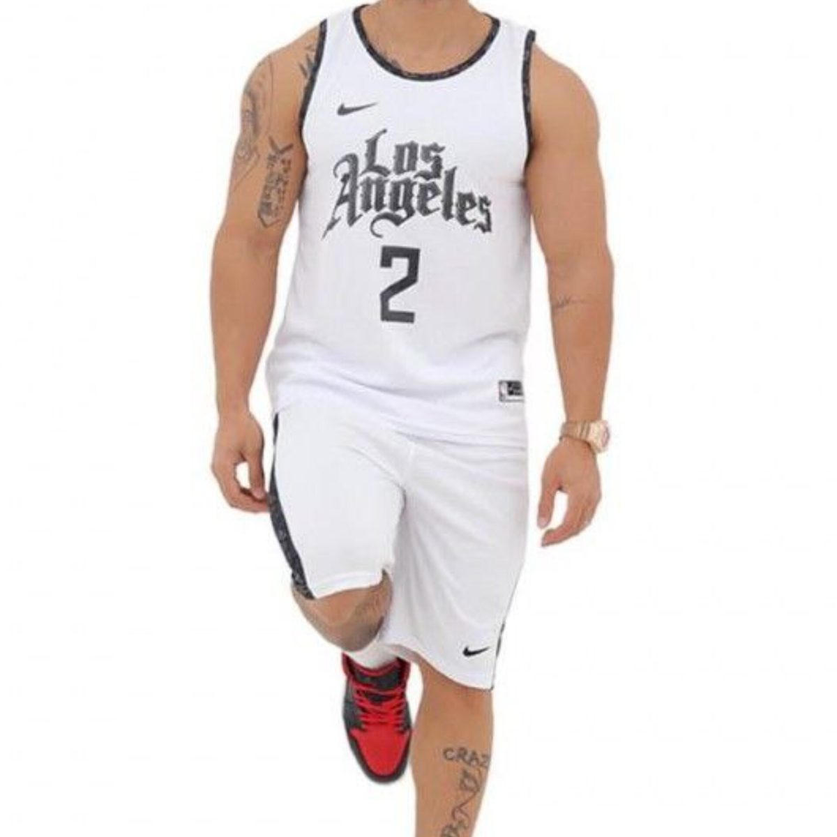 ست مردانه حلقه ای و شلوارک بلند Los Angeles